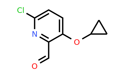 CAS 1243466-19-4 | 6-Chloro-3-cyclopropoxypicolinaldehyde