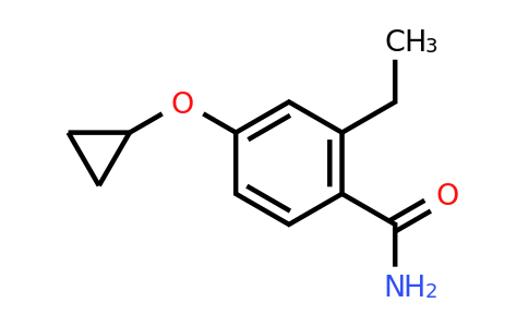 CAS 1243466-21-8 | 4-Cyclopropoxy-2-ethylbenzamide