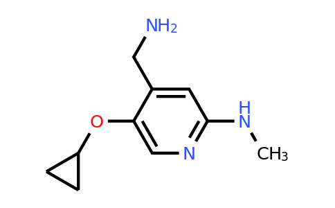 CAS 1243466-23-0 | 4-(Aminomethyl)-5-cyclopropoxy-N-methylpyridin-2-amine