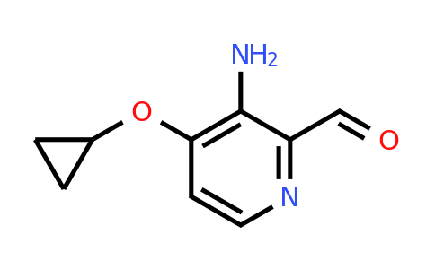 CAS 1243466-24-1 | 3-Amino-4-cyclopropoxypicolinaldehyde