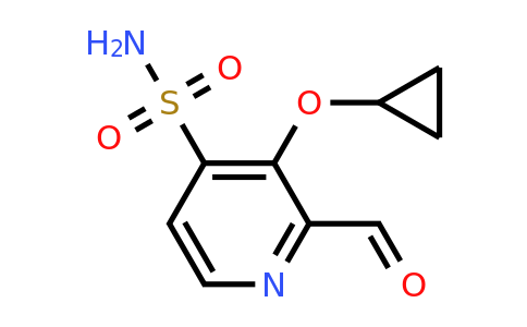 CAS 1243466-27-4 | 3-Cyclopropoxy-2-formylpyridine-4-sulfonamide