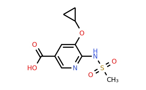 CAS 1243466-30-9 | 5-Cyclopropoxy-6-(methylsulfonamido)nicotinic acid