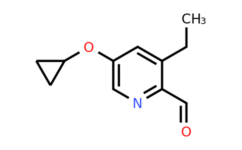 CAS 1243466-31-0 | 5-Cyclopropoxy-3-ethylpicolinaldehyde