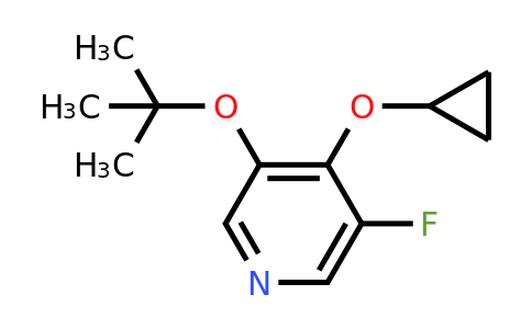 CAS 1243466-32-1 | 3-Tert-butoxy-4-cyclopropoxy-5-fluoropyridine