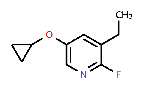 CAS 1243466-35-4 | 5-Cyclopropoxy-3-ethyl-2-fluoropyridine