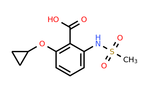 CAS 1243466-36-5 | 2-Cyclopropoxy-6-(methylsulfonamido)benzoic acid