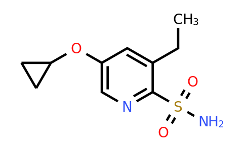 CAS 1243466-38-7 | 5-Cyclopropoxy-3-ethylpyridine-2-sulfonamide