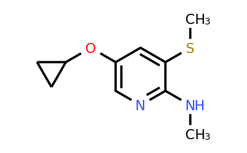 CAS 1243466-40-1 | 5-Cyclopropoxy-N-methyl-3-(methylsulfanyl)pyridin-2-amine