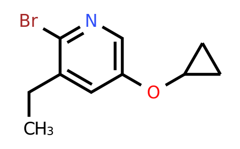 CAS 1243466-42-3 | 2-Bromo-5-cyclopropoxy-3-ethylpyridine