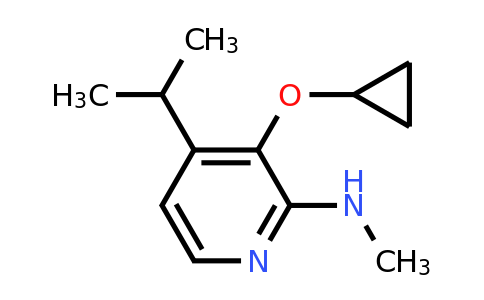 CAS 1243466-45-6 | 3-Cyclopropoxy-4-isopropyl-N-methylpyridin-2-amine