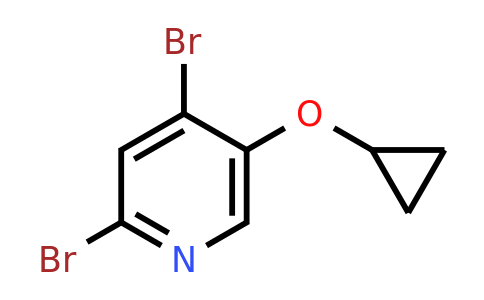 CAS 1243466-50-3 | 2,4-Dibromo-5-cyclopropoxypyridine