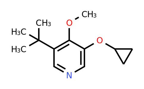CAS 1243466-53-6 | 3-Tert-butyl-5-cyclopropoxy-4-methoxypyridine