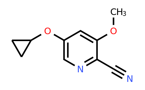 CAS 1243466-57-0 | 5-Cyclopropoxy-3-methoxypicolinonitrile