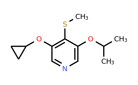 CAS 1243466-61-6 | 3-Cyclopropoxy-5-isopropoxy-4-(methylthio)pyridine