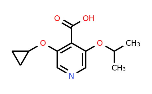 CAS 1243466-65-0 | 3-Cyclopropoxy-5-isopropoxyisonicotinic acid