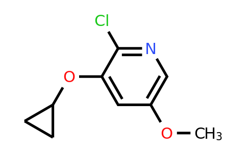 CAS 1243466-68-3 | 2-Chloro-3-cyclopropoxy-5-methoxypyridine