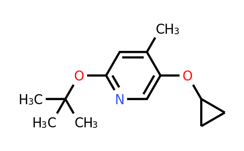 CAS 1243466-73-0 | 2-Tert-butoxy-5-cyclopropoxy-4-methylpyridine