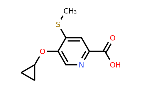 CAS 1243466-77-4 | 5-Cyclopropoxy-4-(methylthio)picolinic acid