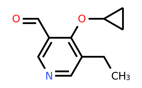CAS 1243466-80-9 | 4-Cyclopropoxy-5-ethylnicotinaldehyde