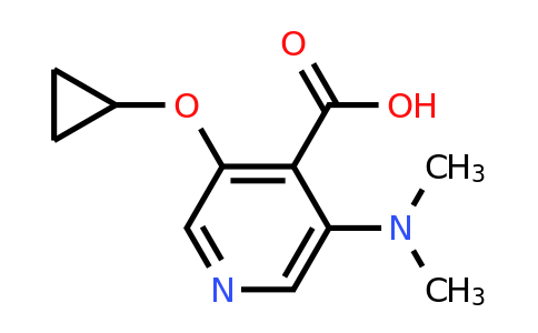 CAS 1243466-83-2 | 3-Cyclopropoxy-5-(dimethylamino)isonicotinic acid