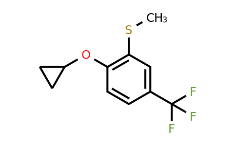 CAS 1243466-84-3 | (2-Cyclopropoxy-5-(trifluoromethyl)phenyl)(methyl)sulfane