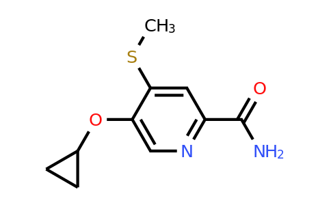 CAS 1243466-86-5 | 5-Cyclopropoxy-4-(methylthio)picolinamide