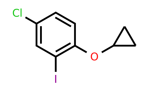 CAS 1243466-87-6 | 4-Chloro-1-cyclopropoxy-2-iodobenzene