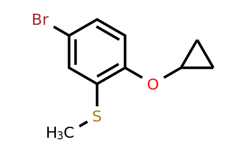CAS 1243466-90-1 | (5-Bromo-2-cyclopropoxyphenyl)(methyl)sulfane