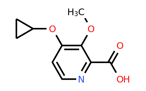 CAS 1243466-92-3 | 4-Cyclopropoxy-3-methoxypicolinic acid