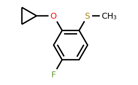 CAS 1243466-98-9 | (2-Cyclopropoxy-4-fluorophenyl)(methyl)sulfane