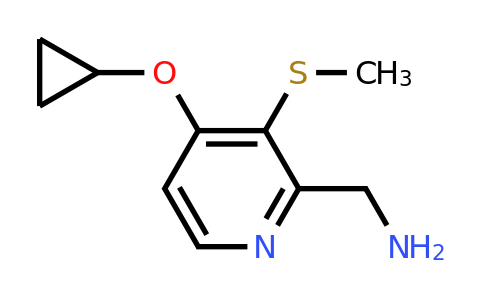 CAS 1243466-99-0 | (4-Cyclopropoxy-3-(methylthio)pyridin-2-YL)methanamine