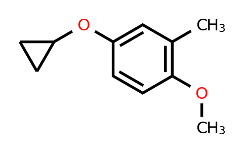 CAS 1243467-01-7 | 4-Cyclopropoxy-1-methoxy-2-methylbenzene