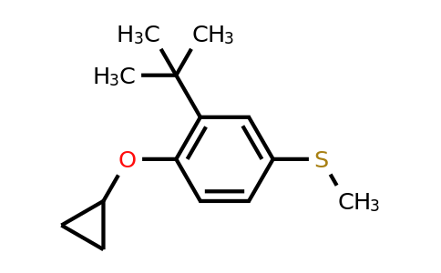 CAS 1243467-12-0 | (3-Tert-butyl-4-cyclopropoxyphenyl)(methyl)sulfane