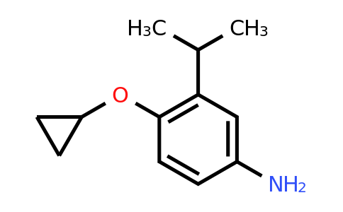 CAS 1243467-14-2 | 4-Cyclopropoxy-3-(propan-2-YL)aniline