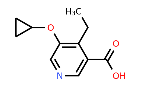 CAS 1243467-16-4 | 5-Cyclopropoxy-4-ethylnicotinic acid