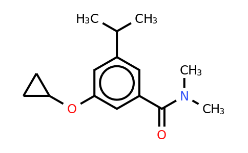 CAS 1243467-22-2 | 3-Cyclopropoxy-5-isopropyl-N,n-dimethylbenzamide
