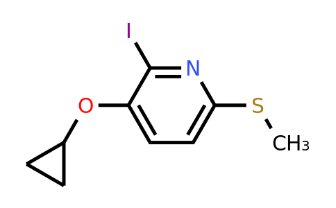 CAS 1243467-23-3 | 3-Cyclopropoxy-2-iodo-6-(methylsulfanyl)pyridine
