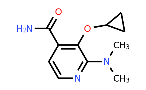 CAS 1243467-26-6 | 3-Cyclopropoxy-2-(dimethylamino)isonicotinamide