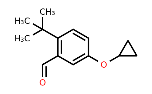CAS 1243467-28-8 | 2-Tert-butyl-5-cyclopropoxybenzaldehyde