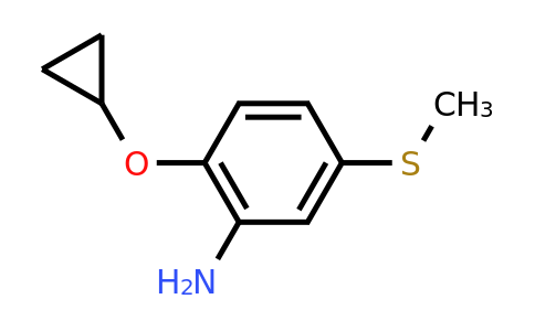 CAS 1243467-30-2 | 2-Cyclopropoxy-5-(methylsulfanyl)aniline