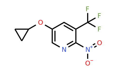 CAS 1243467-33-5 | 5-Cyclopropoxy-2-nitro-3-(trifluoromethyl)pyridine
