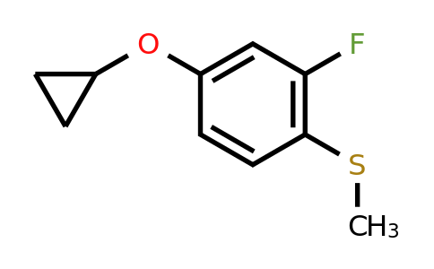 CAS 1243467-35-7 | (4-Cyclopropoxy-2-fluorophenyl)(methyl)sulfane