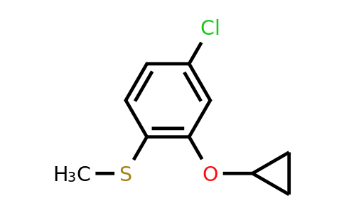 CAS 1243467-39-1 | (4-Chloro-2-cyclopropoxyphenyl)(methyl)sulfane