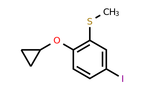 CAS 1243467-41-5 | (2-Cyclopropoxy-5-iodophenyl)(methyl)sulfane