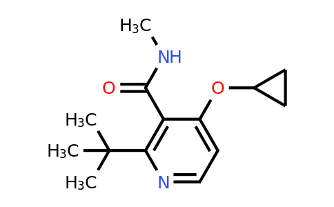CAS 1243467-42-6 | 2-Tert-butyl-4-cyclopropoxy-N-methylnicotinamide