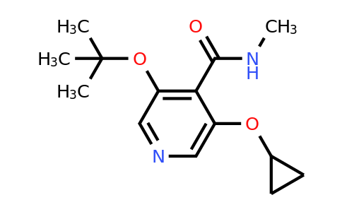 CAS 1243467-46-0 | 3-Tert-butoxy-5-cyclopropoxy-N-methylisonicotinamide