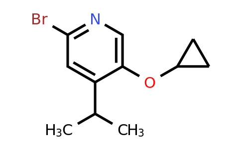 CAS 1243467-49-3 | 2-Bromo-5-cyclopropoxy-4-(propan-2-YL)pyridine
