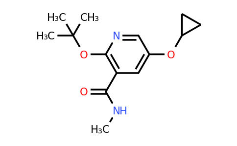 CAS 1243467-50-6 | 2-Tert-butoxy-5-cyclopropoxy-N-methylnicotinamide