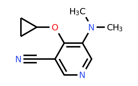 CAS 1243467-52-8 | 4-Cyclopropoxy-5-(dimethylamino)nicotinonitrile