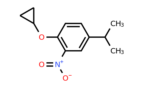 CAS 1243467-55-1 | 1-Cyclopropoxy-4-isopropyl-2-nitrobenzene